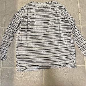 Lululemon Back in Action Long Sleeve Black and White Stripe